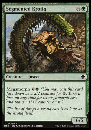 Segmented Krotiq (Dragons of Tarkir) Trading Card