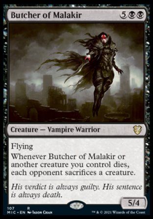 Butcher of Malakir (Innistrad Midnight Hunt Commander Decks) Trading Card