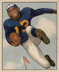 1950 Bowman Football Card #124 Jack Zilly-Los Angeles Rams.