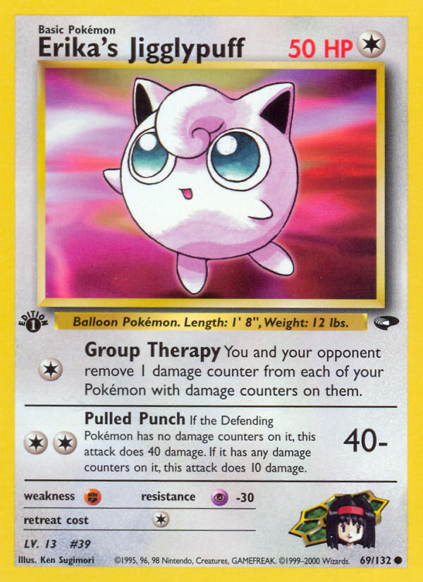 Erika's Jigglypuff (69/132) - Gym Challenge (1st Edition) Pokémon Card