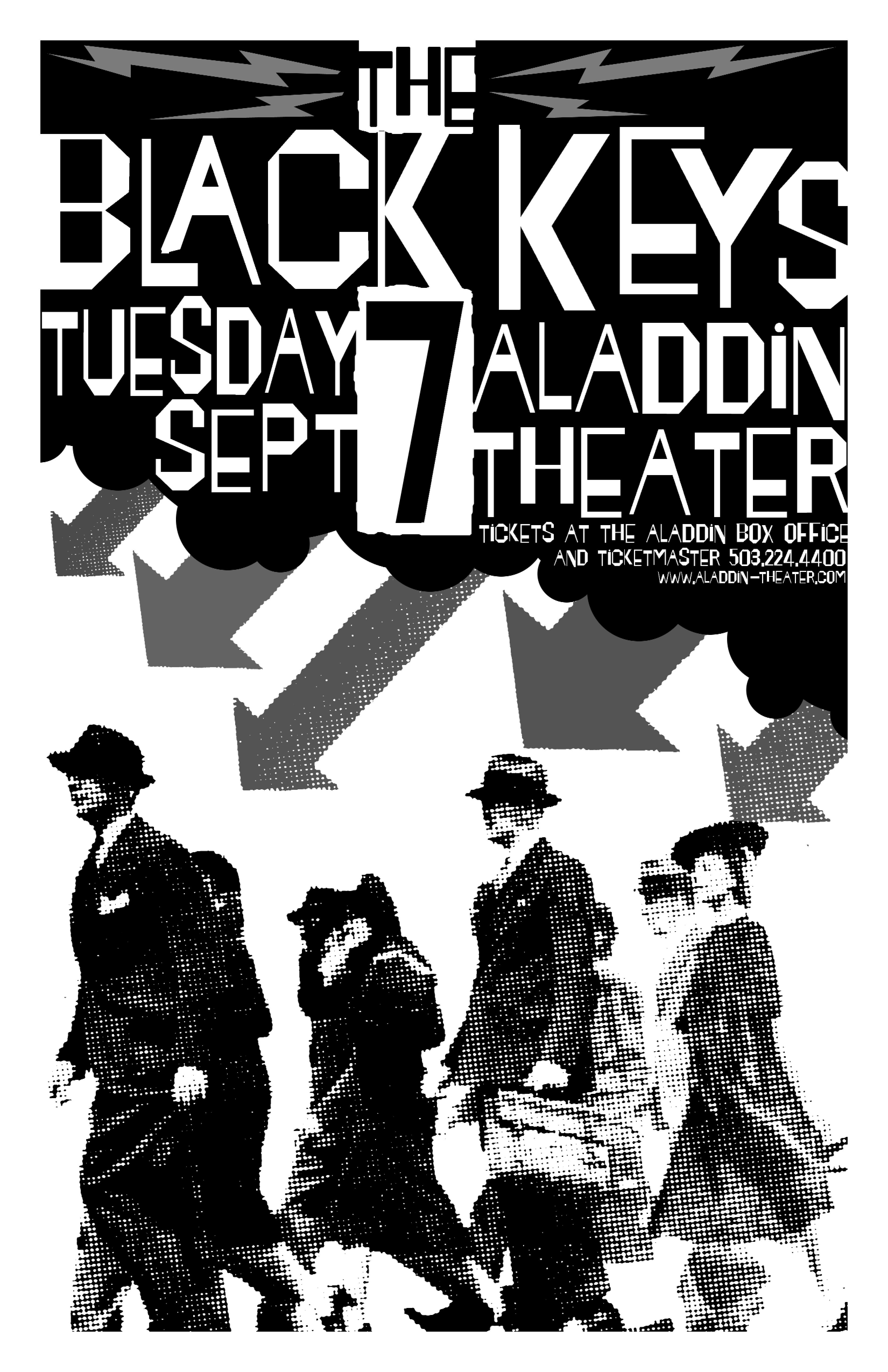 MXP-146.1 Black Keys 2004 Aladdin Theater  Sep 7 Concert Poster