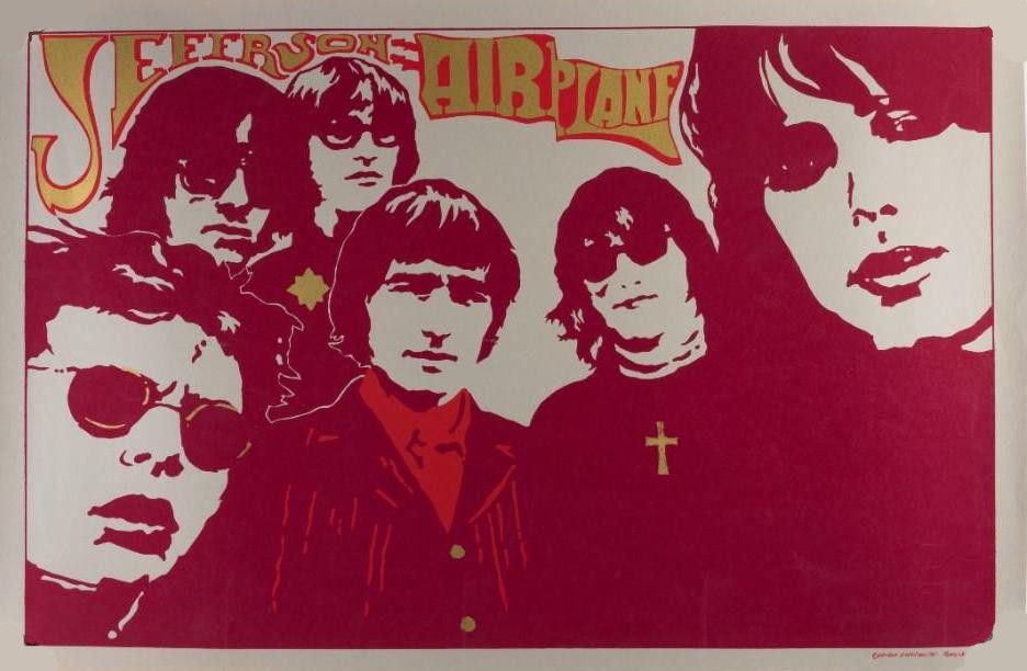 Jefferson Airplane Headshop Poster 1969 Concert Poster