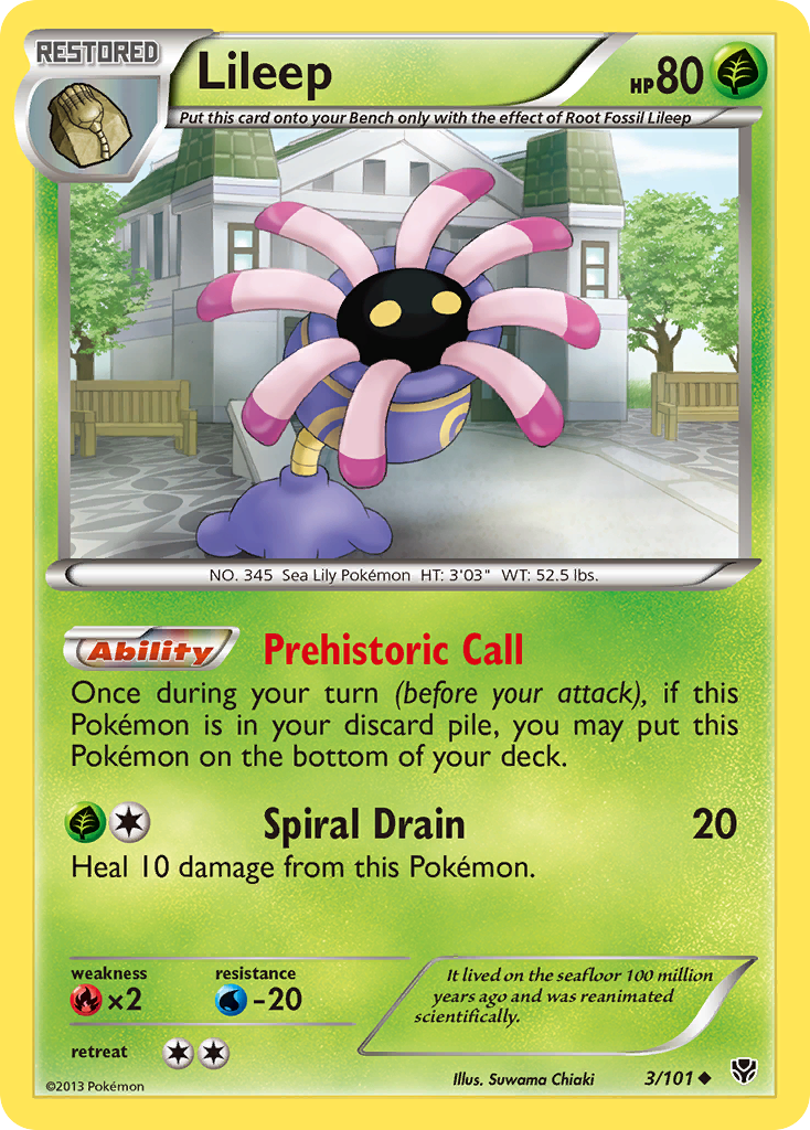 Root Fossil Lileep Pokémon Card