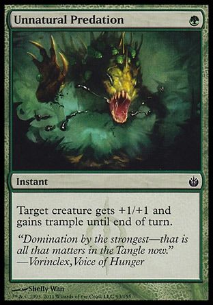 Unnatural Predation (Mirrodin Besieged) Trading Card