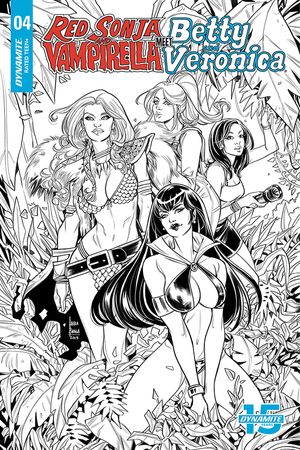 Red Sonja and Vampirella Meet Betty and Veronica  #4 (20 Copy Braga B&w Cover)