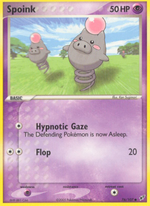 spoink pokemon card value 65/106 - ex Emerald 30 Retreat Cost Pokemon ME01: Mega Evolution Common