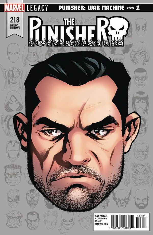 The Punisher #218 (Mckone Legacy Headshot Variant)