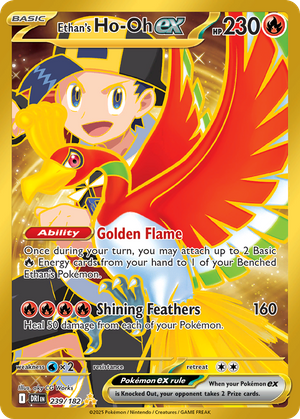 Ethan's Ho-Oh ex (239/182) - Destined Rivals