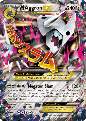 M Aggron-EX MEGA (94/160) - Primal Clash
