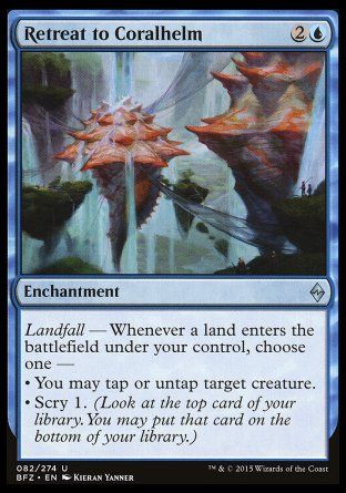 Retreat to Coralhelm (Battle for Zendikar) Trading Card