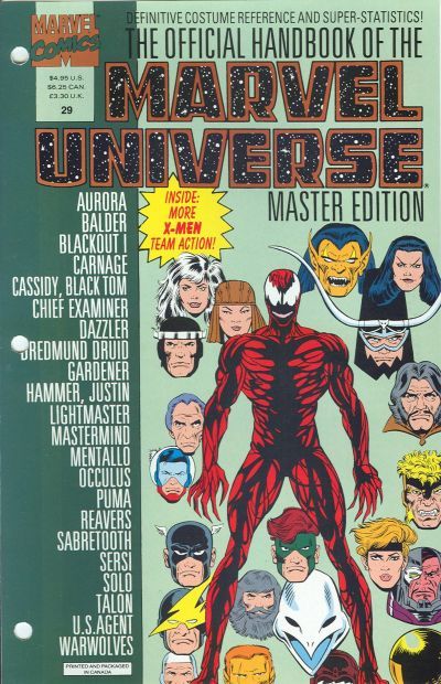 Official Handbook of the Marvel Universe Master Edition #29 Comic