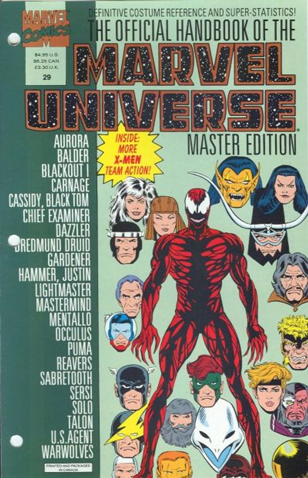 Official Handbook of the Marvel Universe Master Edition #29