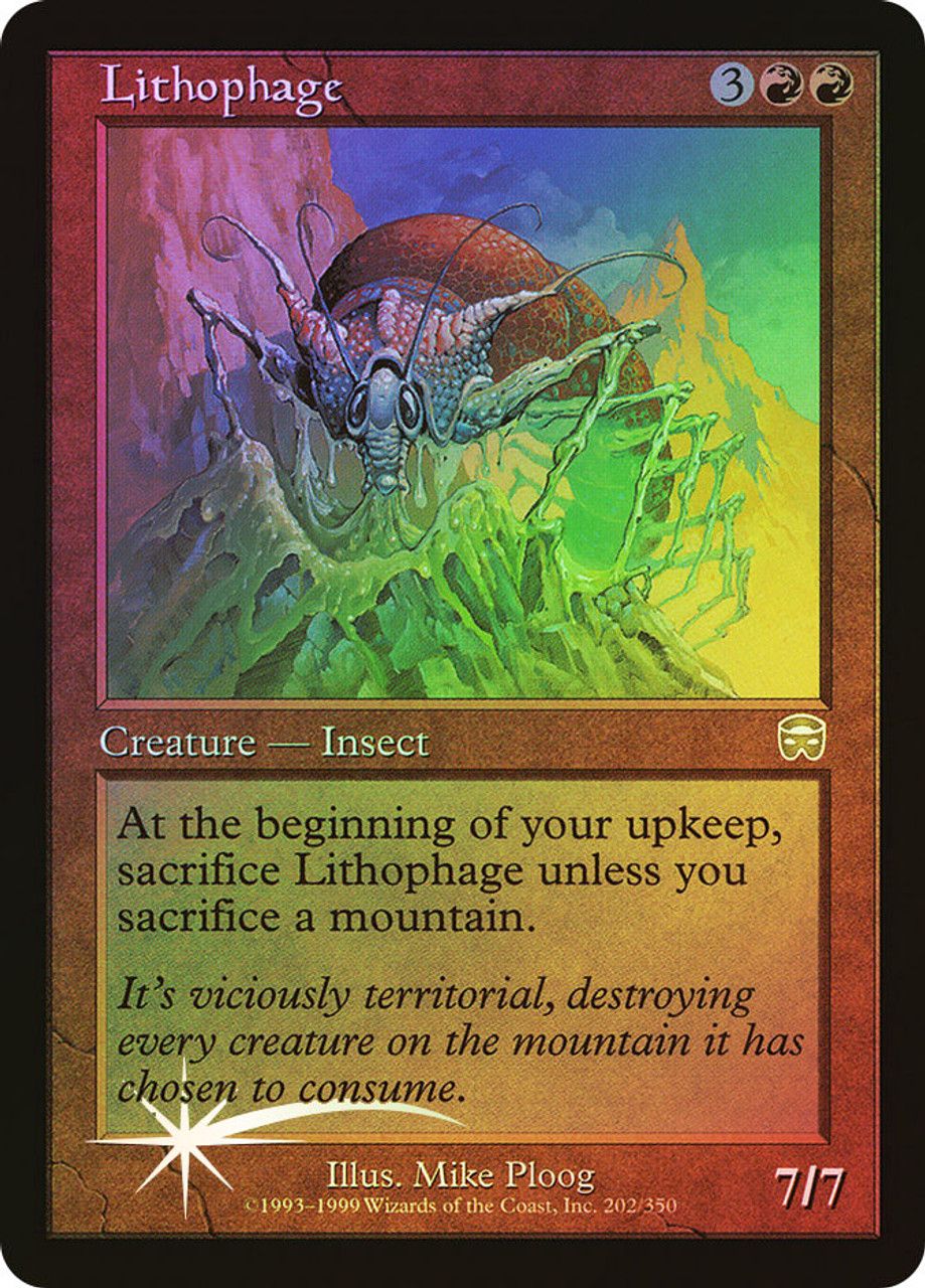 Lithophage (Mercadian Masques - Foil) Trading Card