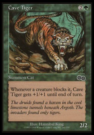 Cave Tiger (Urza's Saga) Trading Card