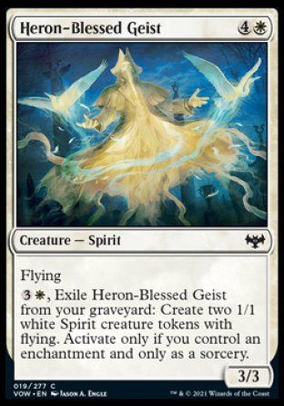 Heron-Blessed Geist (Innistrad: Crimson Vow) Trading Card