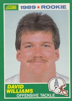 David Williams 1989 Score #249 Sports Card