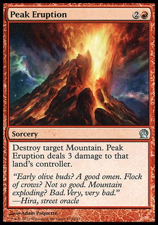 Peak Eruption (Theros) Trading Card