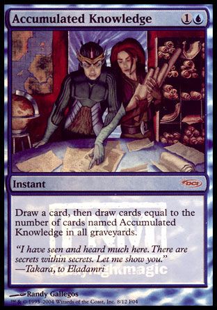 Accumulated Knowledge (FNM Promos) Trading Card