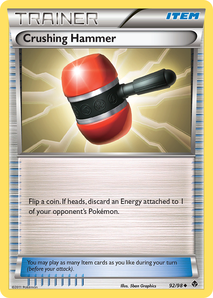 Crushing Hammer (Trainer: Item) (92/98) - Emerging Powers Pokémon Card