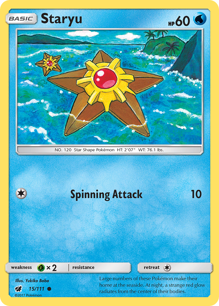 Staryu (15/111) - Crimson Invasion Pokémon Card