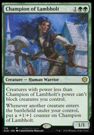 Champion of Lambholt (Starter Commander Decks) Trading Card