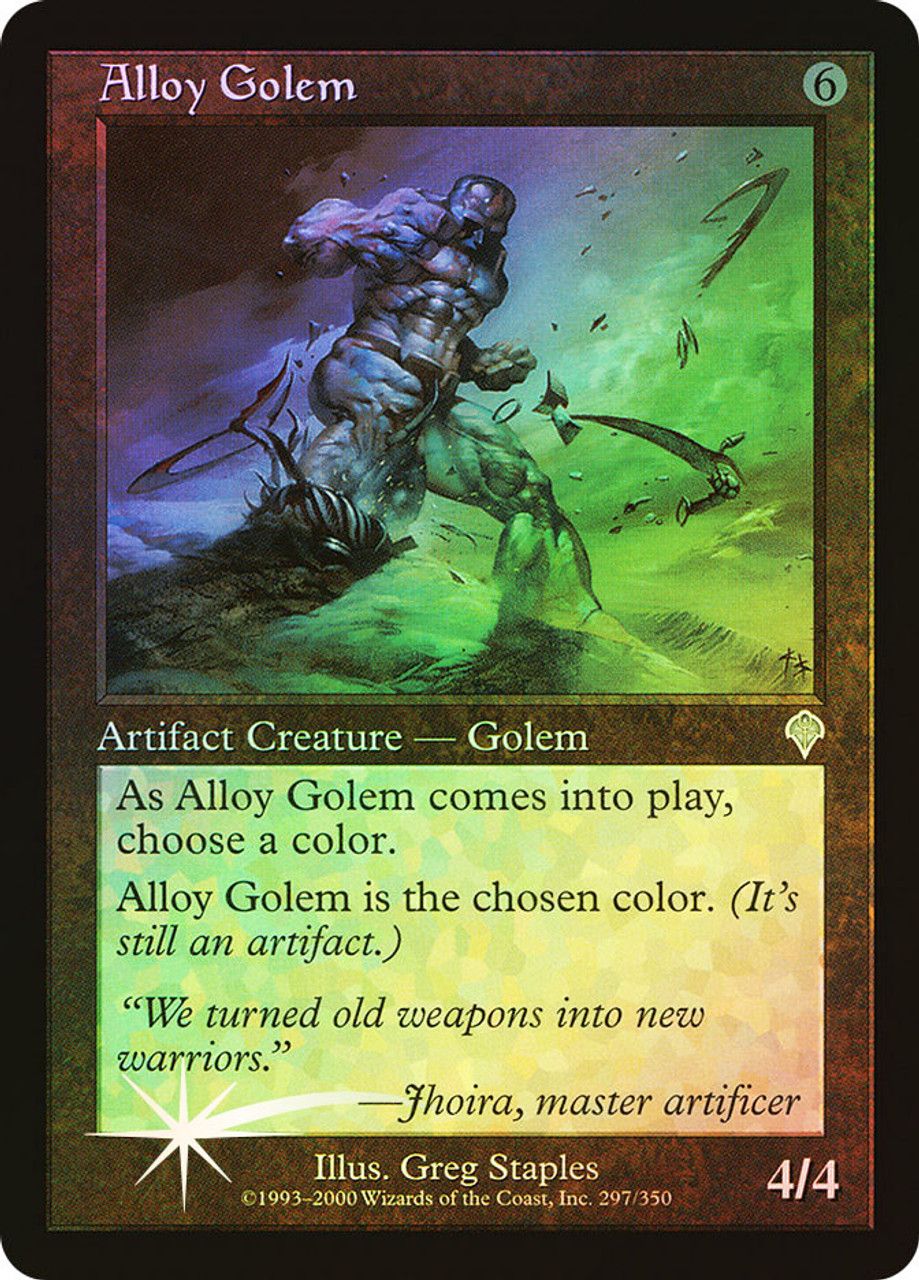 Alloy Golem (Invasion - Foil) Trading Card