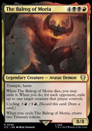 The Balrog of Moria (The Lord of the Rings Commander Decks) Trading Card