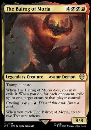 The Balrog of Moria (The Lord of the Rings Commander Decks)