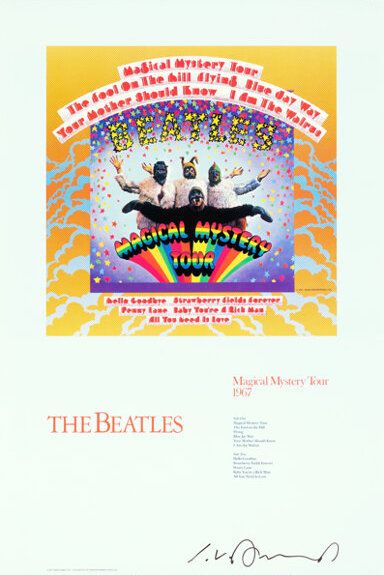 The Beatles Magical Mystery Tour 20th Anniversary Print 1987 Concert Poster
