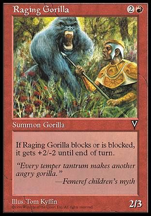 Raging Gorilla (Visions) Trading Card