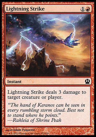 Lightning Strike (Theros) Trading Card