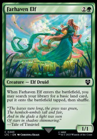 Farhaven Elf (The Lord of the Rings Commander Decks) Trading Card