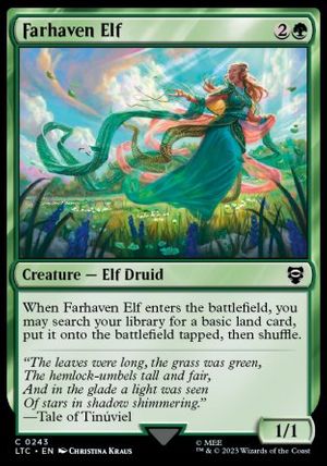 Farhaven Elf (The Lord of the Rings Commander Decks)