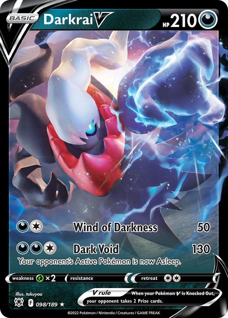 Darkrai V (98/189) - Astral Radiance Pokémon Card