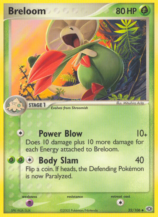 Breloom (22/106) - Emerald Pokémon Card