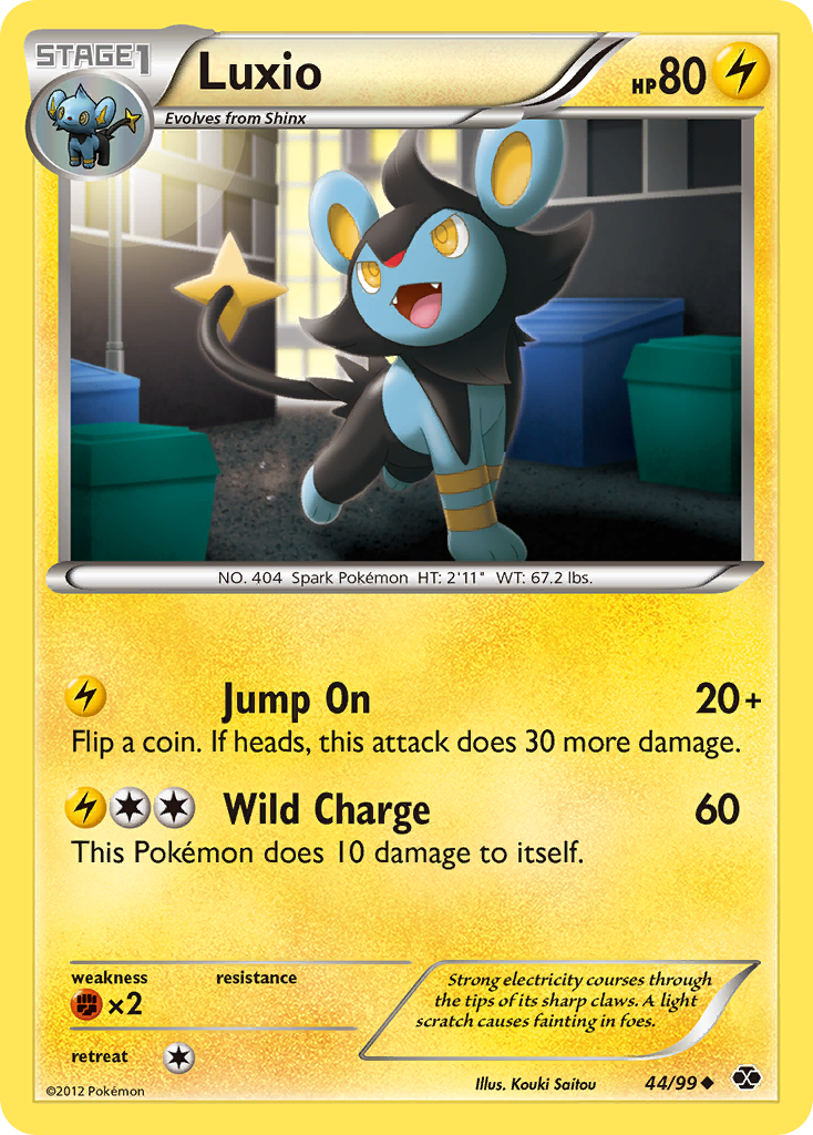 Luxio (44/99) - Next Destinies Pokémon Card