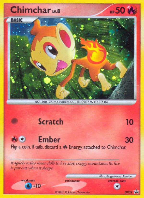 Chimchar (DP02) - DP Black Star Promos Pokémon Card