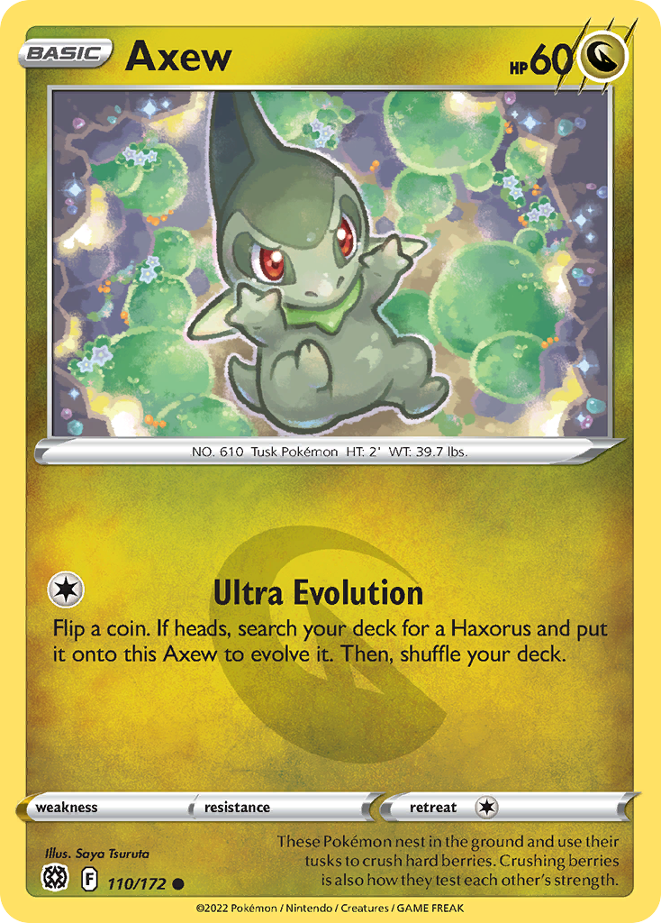 Axew (110/172) - Brilliant Stars Pokémon Card