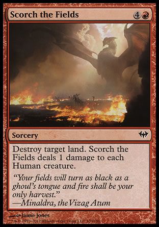 Scorch the Fields (Dark Ascension) Trading Card