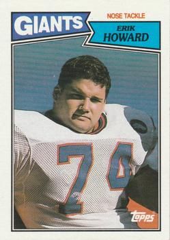 Erik Howard 1987 Topps #29 Sports Card