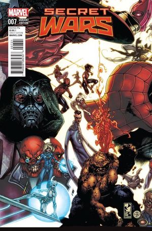Secret Wars #7 (Bianchi Connecting Variant)