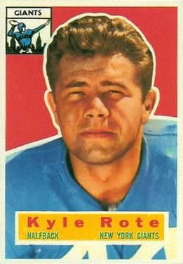 Kyle Rote 1956 Topps #29 Sports Card