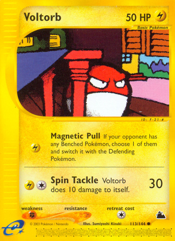 Voltorb (113/144) - Skyridge Pokémon Card