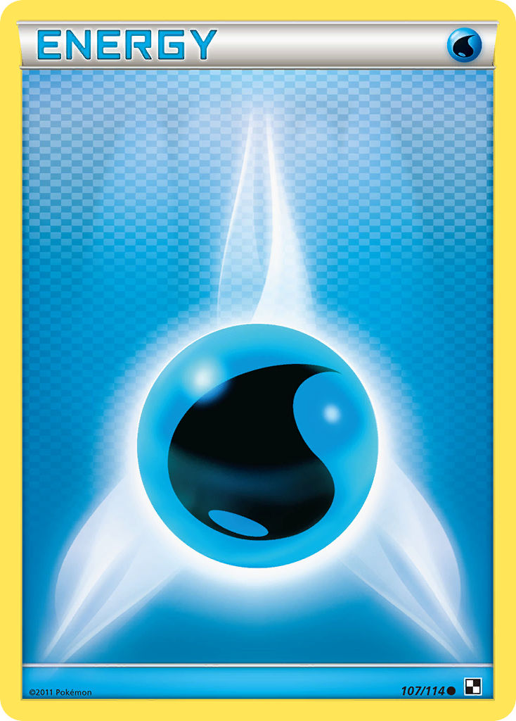 Water Energy (107/114) - Black & White Pokémon Card