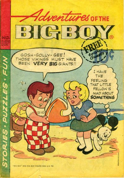Adventures of Big Boy #167 Comic