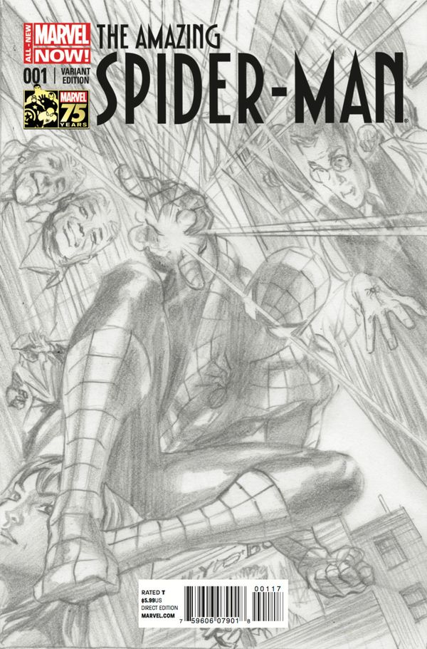 Amazing Spider-man #1 (Ross 75th Anniv Sketch Var)