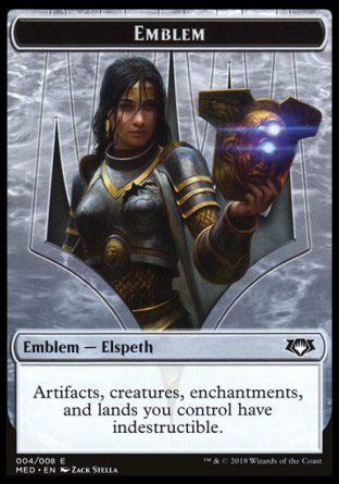 Emblem Elspeth, Knight-Errant (Guilds of Ravnica - Mythic Edition) Trading Card