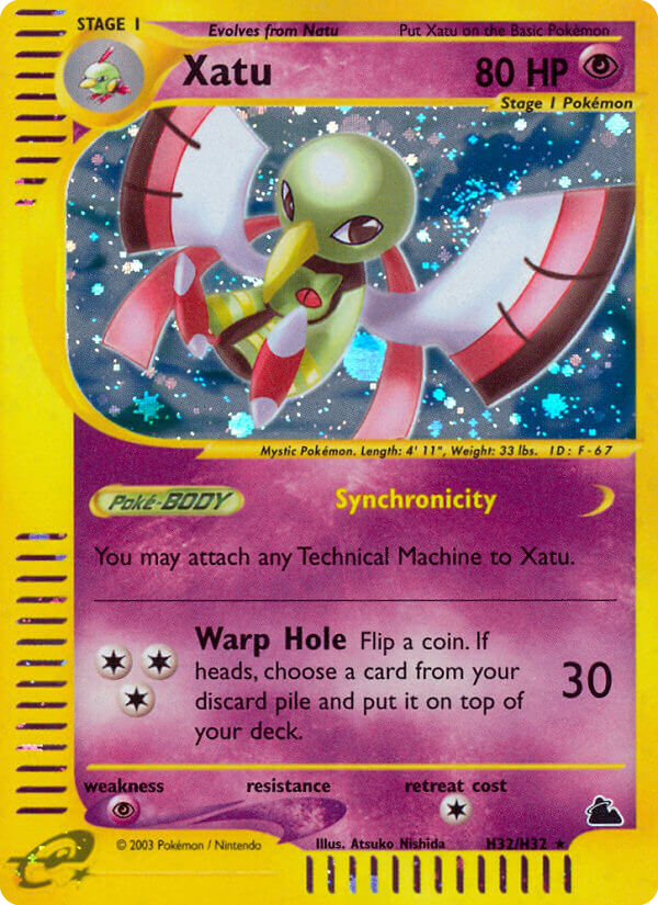 Xatu (H32) - Skyridge Pokémon Card