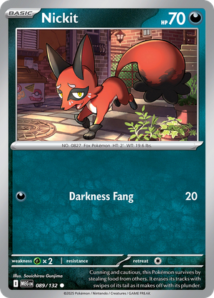 Nickit (89/132) - Mega Evolution (Reverse Holo) Value - GoCollect