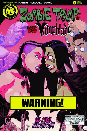 Zombie Tramp Vs Vampblade #3 (Vampblade Risque Variant)
